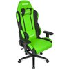 Кресло AKRacing PRIME Black/Green, геймерское, ткань, цвет черный/зеленый фото 4