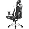 Кресло AKRacing PRO Black/White, геймерское, экокожа, цвет черный/белый фото 1
