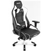 Кресло AKRacing PRO Black/White, геймерское, экокожа, цвет черный/белый фото 4