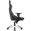 Кресло AKRacing PRO Black/White, геймерское, экокожа, цвет черный/белый фото 5