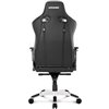 Кресло AKRacing PRO Black/White, геймерское, экокожа, цвет черный/белый фото 6