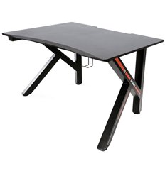 Прямоугольный стол AKRacing GAMING DESK-140 black/red, черный/красный фото 1