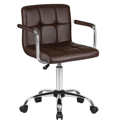 Кресло LM-9400/brown для оператора, экокожа, цвет коричневый