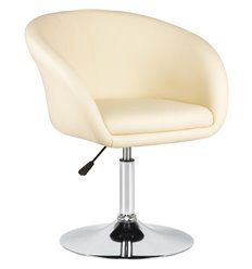 Офисное кресло DOBRIN Edison LM-8600 кремовый, искусственная кожа фото 1