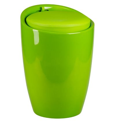 Табурет LM-1100 зеленый, пластик, с местом для хранения