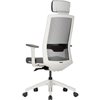 Кресло DUOREST DuoFlex QUANTUM Q700C_W (Q7) для руководителя, ортопедическое, сетка/ткань, цвет серый фото 4