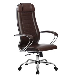 Кресло Метта Комплект 29 Pilot коричневый для руководителя, NewLeather