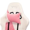Кресло Бюрократ VIKING X Fabric PINK игровое, ткань, цвет белый/розовый фото 8