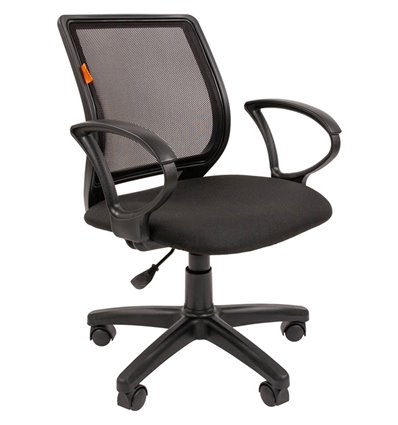 Кресло CHAIRMAN 699 BLACK для оператора, сетка/ткань, цвет черный