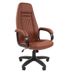 Офисное кресло CHAIRMAN 950 LT экопремиум коричневый фото 1