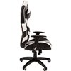 Кресло CHAIRMAN GAME 25 WHITE геймерское, экокожа, цвет белый/черный фото 3