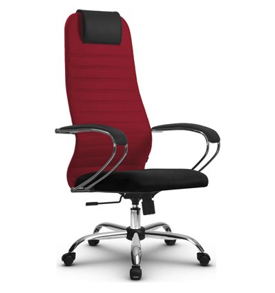 Кресло Метта SU-BK-10 красный для руководителя, ткань