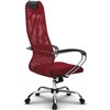 Кресло Метта SU-BK-8 красный для руководителя, сетка/ткань фото 3