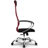 Кресло Метта SU-BK-8 красный для руководителя, сетка/ткань фото 5