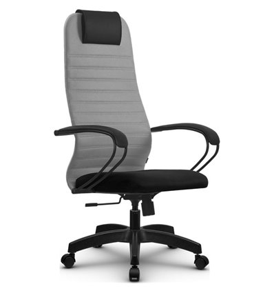 Кресло Метта SU-BP-10 светло-серый для руководителя, ткань