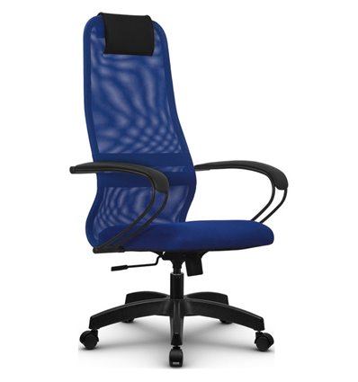 Кресло Метта SU-BP-8 синий для руководителя, сетка/ткань