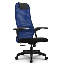 Кресло Метта SU-BM-8 синий для руководителя, сетка/ткань