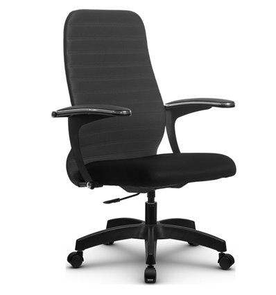 Кресло Метта SU-CM-10P темно-серый для руководителя, ткань