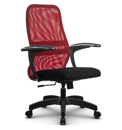 Кресло Метта SU-CM-8 красный для руководителя, сетка/ткань