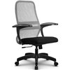 Кресло Метта SU-CM-8 светло-серый для руководителя, сетка/ткань фото 1