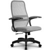 Кресло Метта SU-CM-8 светло-серый для руководителя, сетка/ткань фото 4