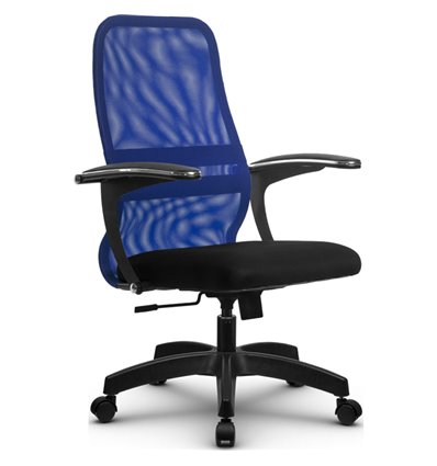 Кресло Метта SU-CM-8 синий для руководителя, сетка/ткань
