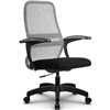 Кресло Метта SU-CM-8P светло-серый для руководителя, сетка/ткань фото 1