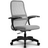 Кресло Метта SU-CM-8P светло-серый для руководителя, сетка/ткань фото 4