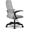Кресло Метта SU-CM-8P светло-серый для руководителя, сетка/ткань фото 6