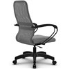 Кресло Метта SU-CP-8P светло-серый для руководителя, сетка/ткань фото 6