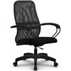Кресло Метта SU-CP-8P темно-серый для руководителя, сетка/ткань фото 1