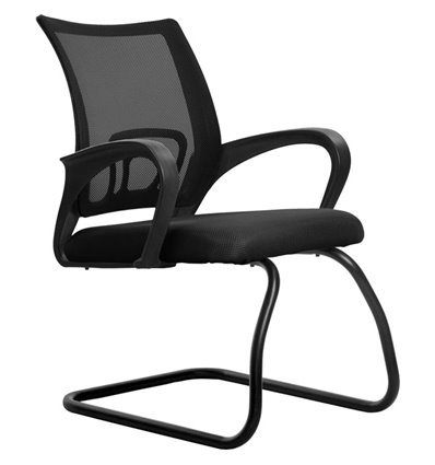 Кресло Метта SU-CS-9F2 черный для посетителя, сетка/ткань