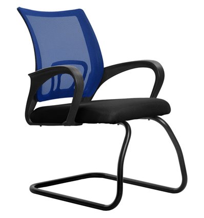 Кресло Метта SU-CS-9F2 синий для посетителя, сетка/ткань