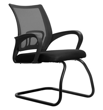 Кресло Метта SU-CS-9F2 темно-серый для посетителя, сетка/ткань