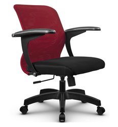 Кресло Метта SU-M-4 красный для оператора, сетка/ткань