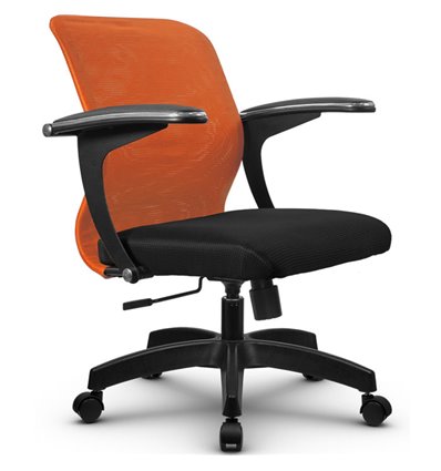 Кресло Метта SU-M-4 оранжевый для оператора, сетка/ткань