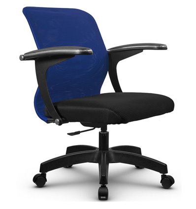 Кресло Метта SU-M-4P синий для оператора, сетка/ткань