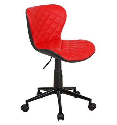 Кресло Бренд WX-970 для оператора, экокожа, цвет красный/черный