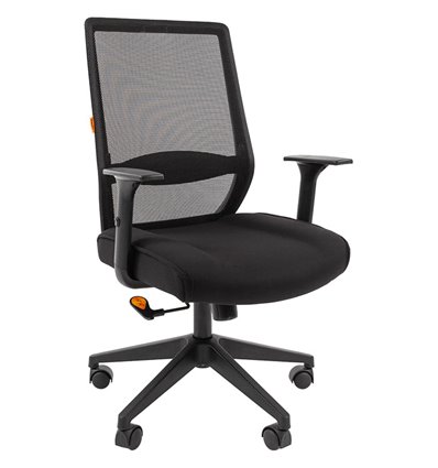 Кресло CHAIRMAN 555 LT для руководителя, сетка/ткань, цвет черный