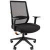 Кресло CHAIRMAN 555 LT для руководителя, сетка/ткань, цвет черный фото 1
