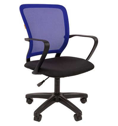 Кресло CHAIRMAN 698 LT BLUE для оператора, сетка/ткань, цвет синий/черный