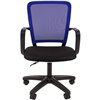 Кресло CHAIRMAN 698 LT BLUE для оператора, сетка/ткань, цвет синий/черный фото 2