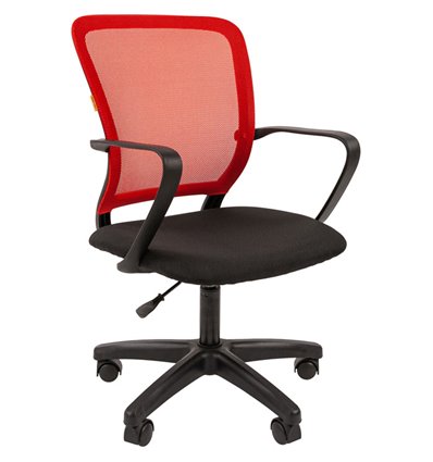 Кресло CHAIRMAN 698 LT RED для оператора, сетка/ткань, цвет красный/черный