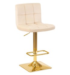Барный стул DOBRIN Goldie LM-5016 бежевый, велюр фото 1