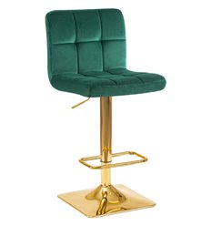 Барный стул DOBRIN Goldie LM-5016 зеленый, велюр фото 1