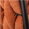 Стул LM-9691 оранжевая ткань, ножки черная сталь фото 9