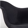 Стул Eames DAW LMZL-PP620-012 ткань черная/белый пластик, ножки светлый бук фото 10
