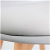 Стул Jerry Soft LMZL-PP635 светло-серый пластик, сиденье экокожа, ножки светлый бук фото 10