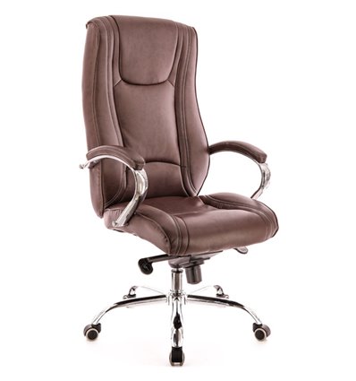 Кресло EVERPROF ARGO M PU Brown для руководителя, экокожа, цвет коричневый