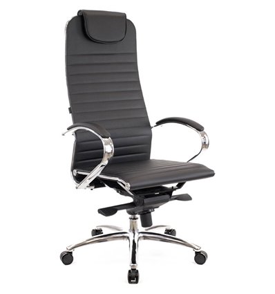 Кресло EVERPROF Deco PU Black для руководителя, экокожа, цвет черный